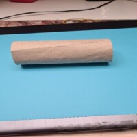 1. Toilettenrolle farbig gestalten 1. Toilettenrolle farbig gestalten